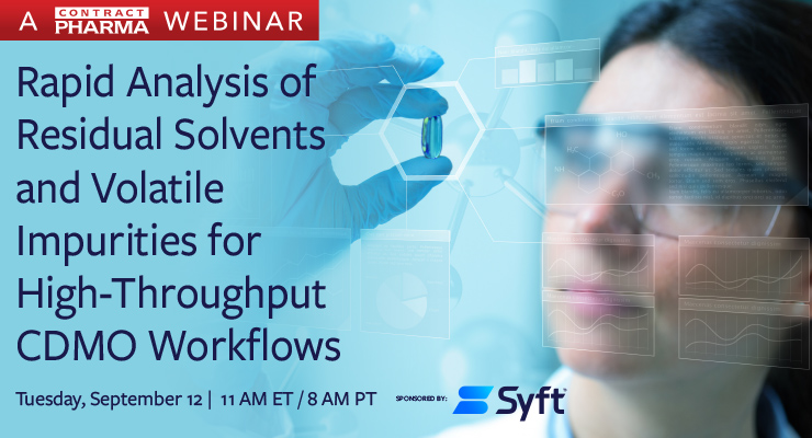 Rapid Analysis of Residual Solvents and Volatile Impurities for High-Throughput CDMO Workflows