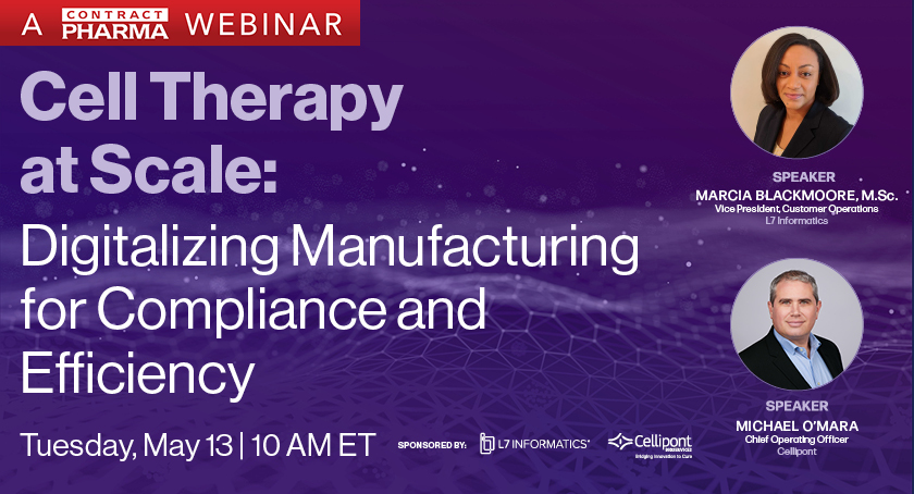 Cell Therapy at Scale: Digitalizing Manufacturing for Compliance and Efficiency